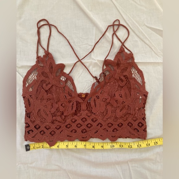 FP One Free People Lace Bralette in Rust Size Large - Picture 6 of 6